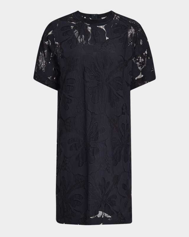 Luis Floral Lace Mini Shift Dress